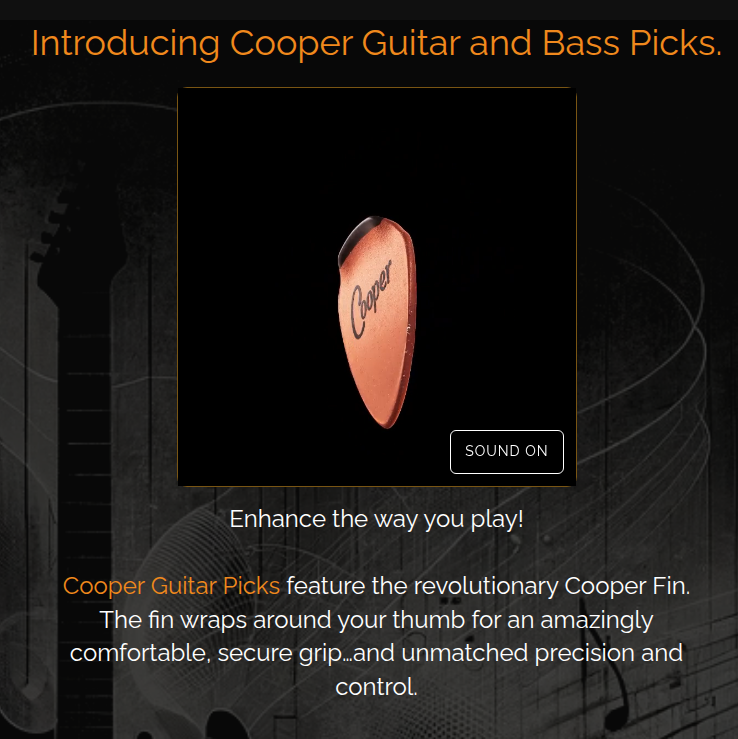 Cooperpicks — custom guitar picks and online store